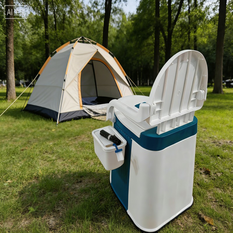 Portable Camping Toilet with Removable Inner Bucket — thumbnail 3