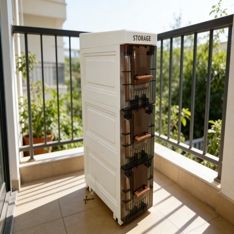 Slim Rolling Storage Cart for Bathroom and Kitchen — thumbnail 10