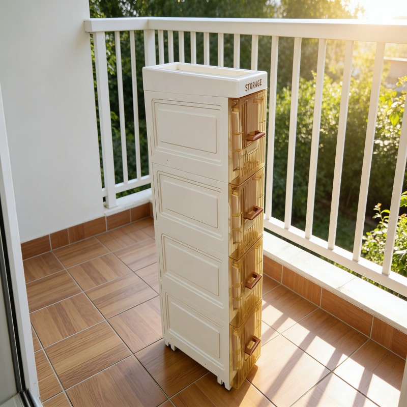 Slim Rolling Storage Cart for Bathroom and Kitchen — thumbnail 26