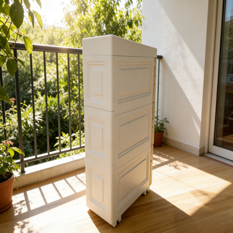 Slim Rolling Storage Cart for Bathroom and Kitchen — thumbnail 13