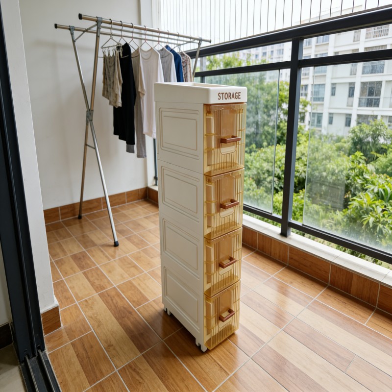 Slim Rolling Storage Cart for Bathroom and Kitchen — thumbnail 23