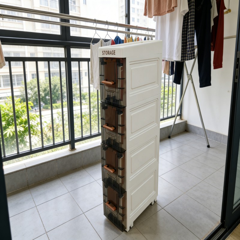 Slim Rolling Storage Cart for Bathroom and Kitchen — thumbnail 17