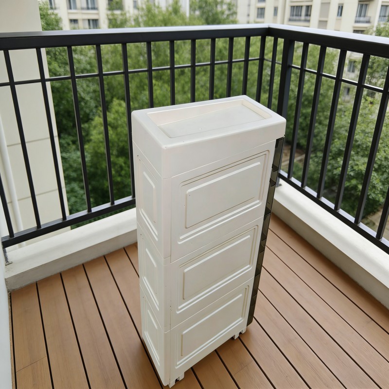 Slim Rolling Storage Cart for Bathroom and Kitchen — thumbnail 7