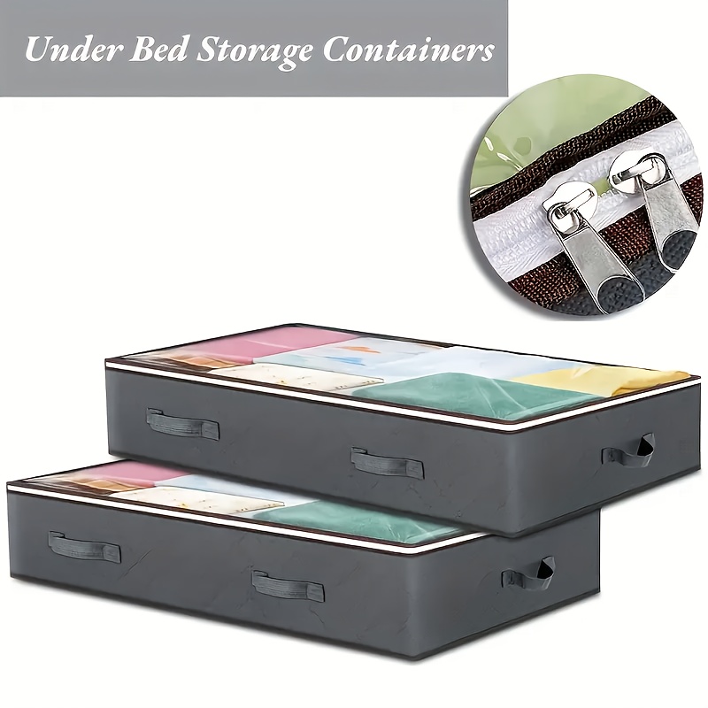 Foldable Under-Bed Storage Bag with Clear Cover — thumbnail 6