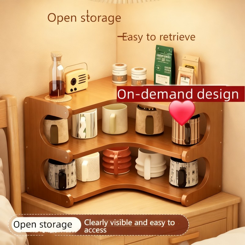 Rotating Bookshelf with Curved Open Shelves — thumbnail 2