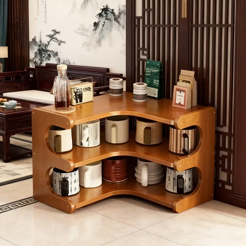 Rotating Bookshelf with Curved Open Shelves — thumbnail 3
