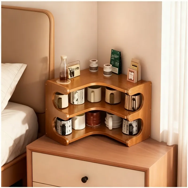 Rotating Bookshelf with Curved Open Shelves — thumbnail 4