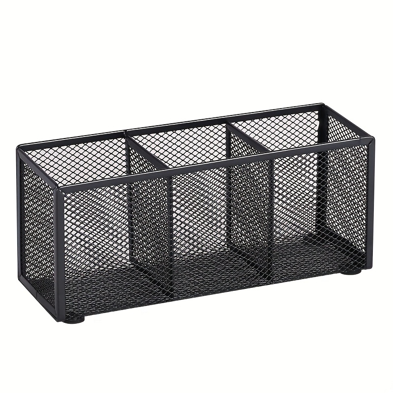 Mesh Desktop Organizer with Divided Compartments