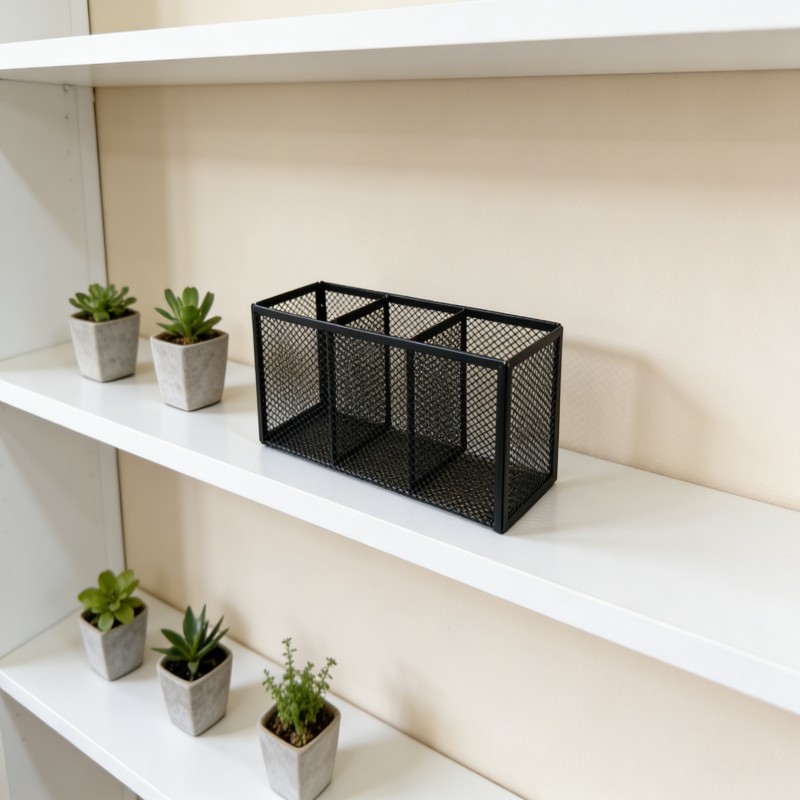Mesh Desktop Organizer with Divided Compartments — thumbnail 4
