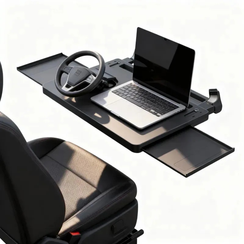 Car Steering Wheel Tray for Meals and Laptop Use — thumbnail 2