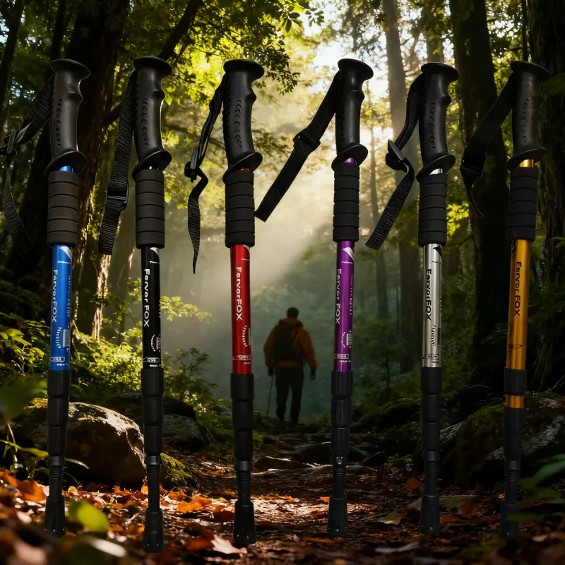 Adjustable Trekking Pole with Wrist Strap — thumbnail 2