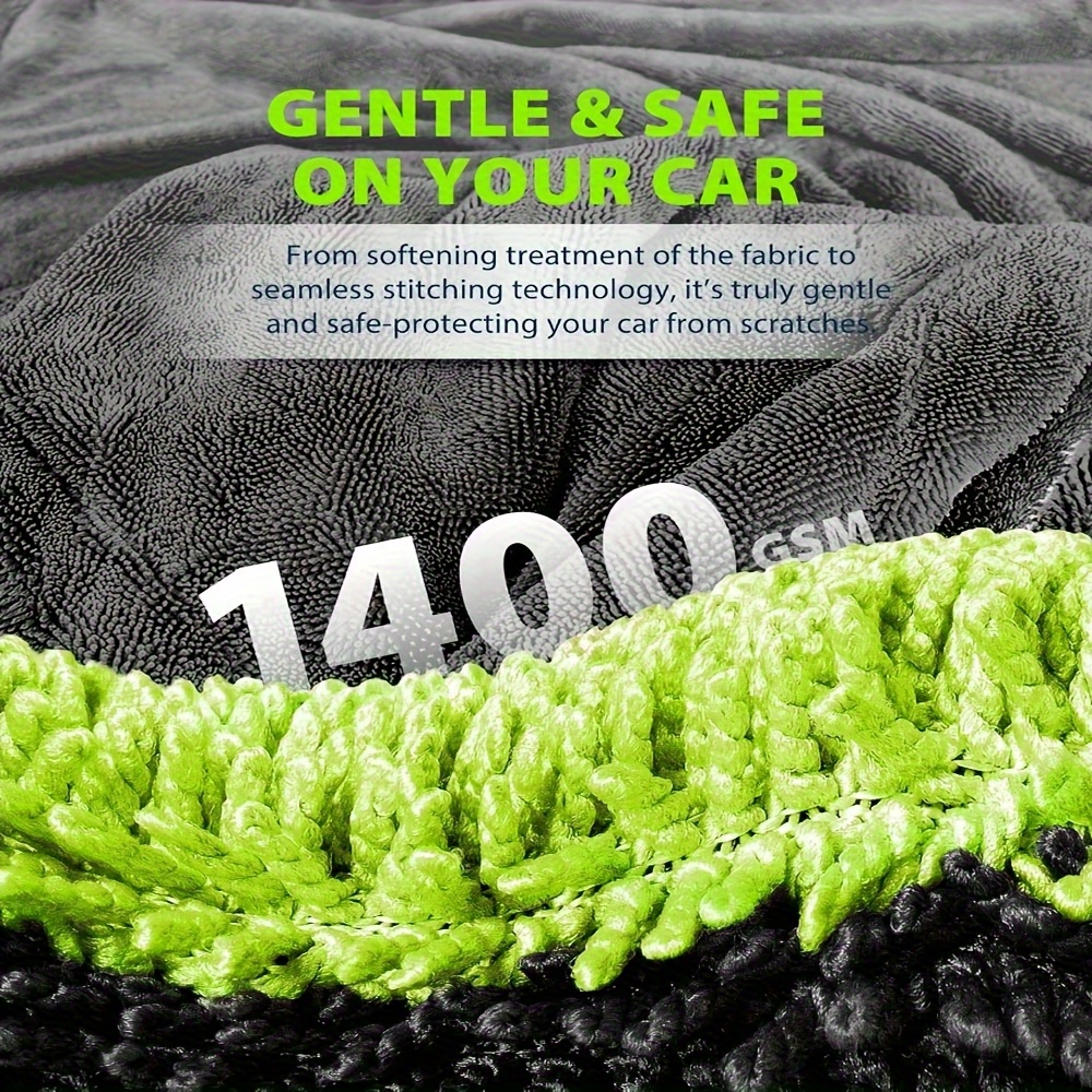 Plush Car Cleaning and Drying Towel