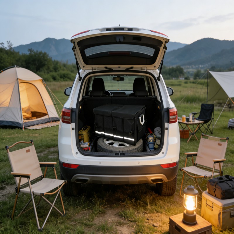 Foldable Car Trunk Organizer with Lid — thumbnail 5