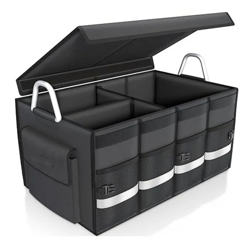 Foldable Car Trunk Organizer with Lid