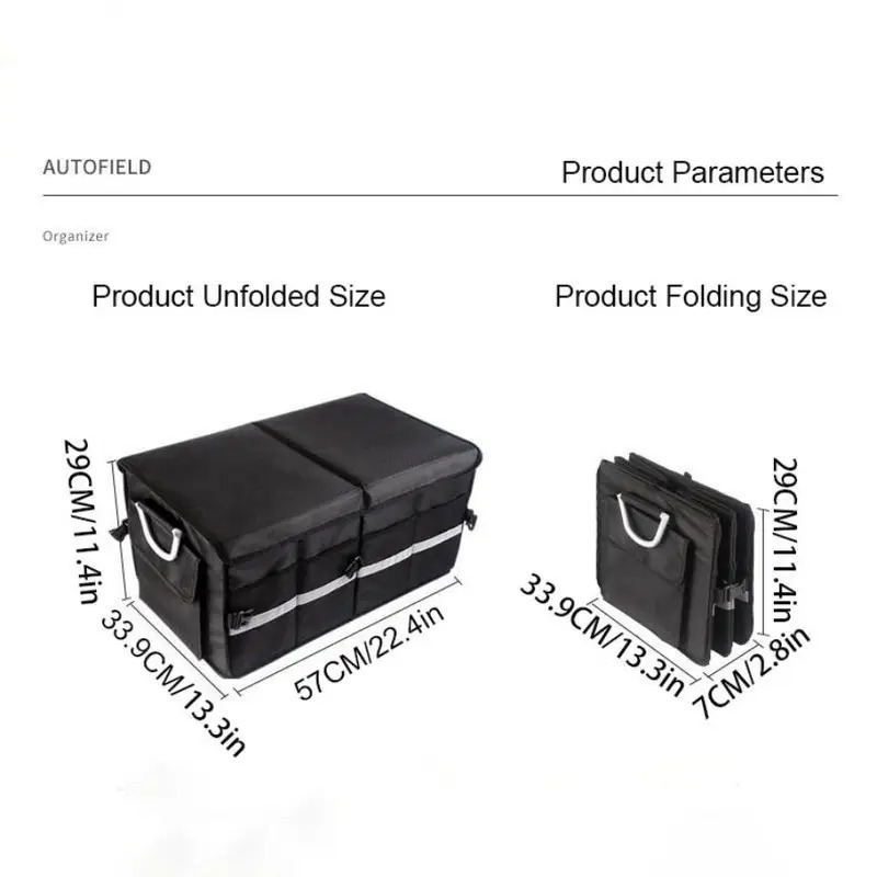 Foldable Car Trunk Organizer with Lid — thumbnail 7