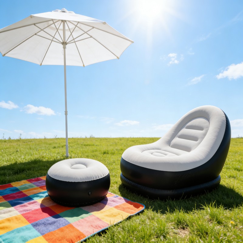 Inflatable Lounge Chair with Footrest — thumbnail 7