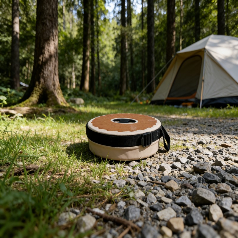 Collapsible Round Stool with Carry Strap — thumbnail 4