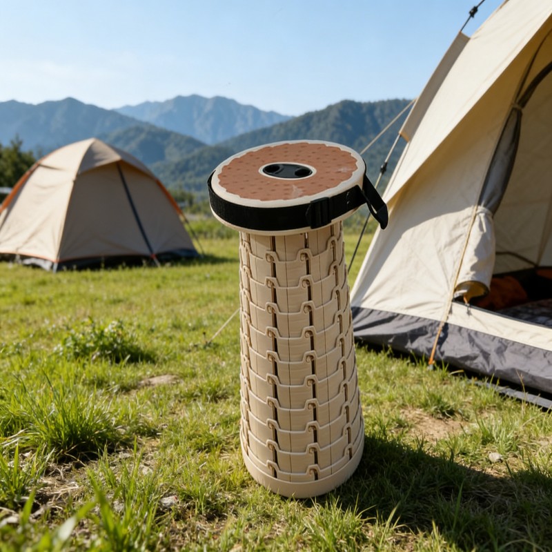 Collapsible Round Stool with Carry Strap — thumbnail 7