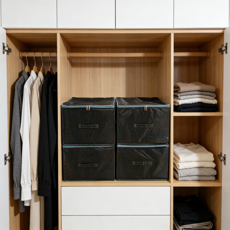 Fabric Storage Box with Clear Front Window — thumbnail 7