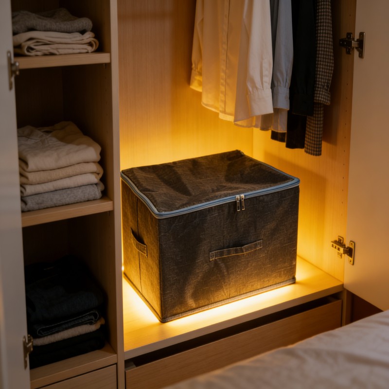 Fabric Storage Box with Clear Front Window — thumbnail 6