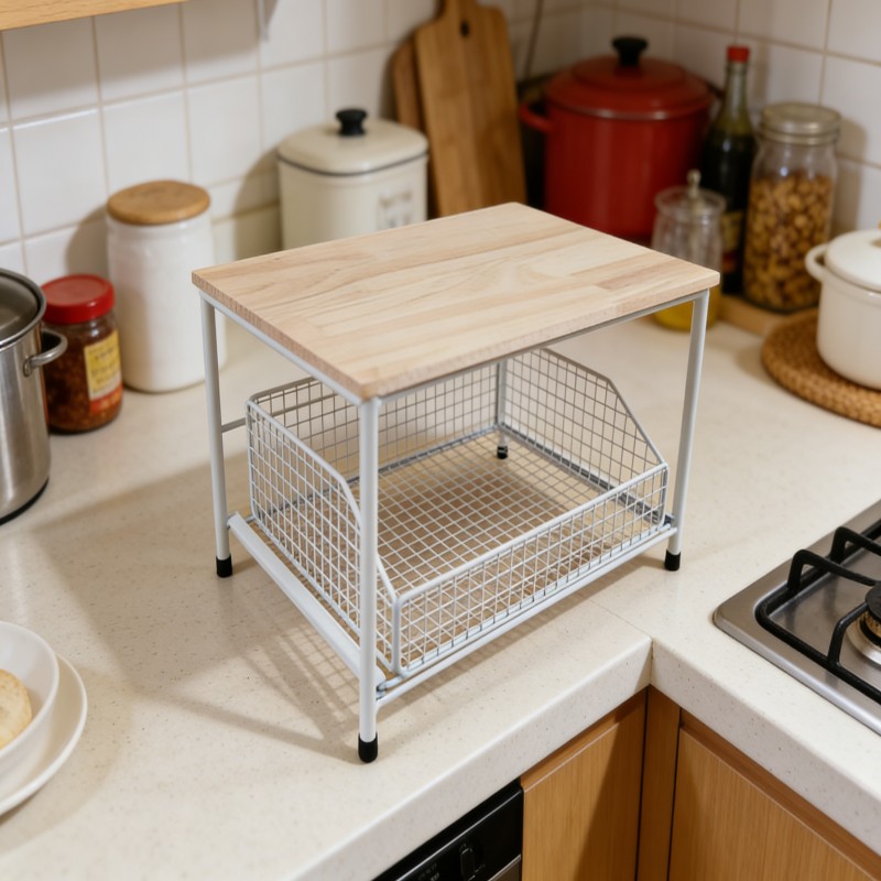 Expandable Countertop Storage Shelf — thumbnail 2