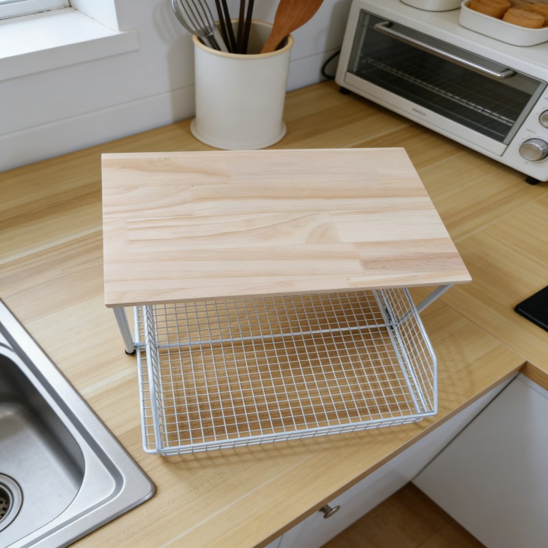 Expandable Countertop Storage Shelf — thumbnail 4
