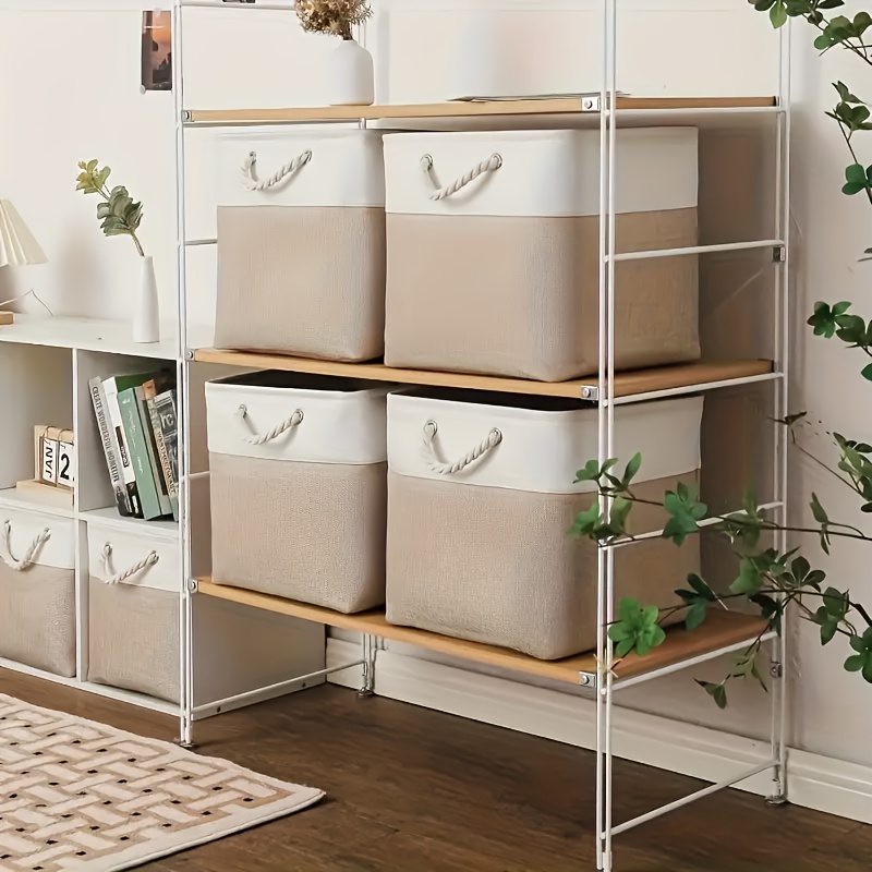 Shelf Organizer with Fabric Storage Bins — thumbnail 2