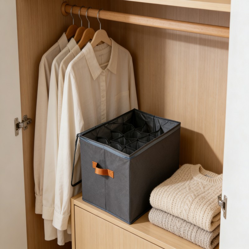 Foldable Shoe Storage Box with Lid — thumbnail 2