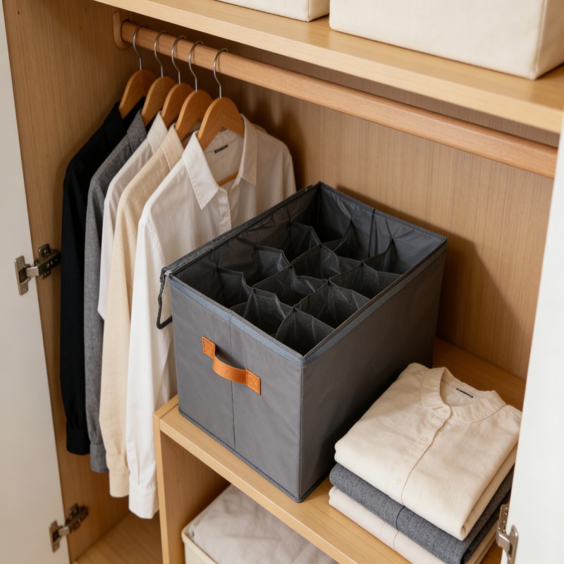 Foldable Shoe Storage Box with Lid — thumbnail 3