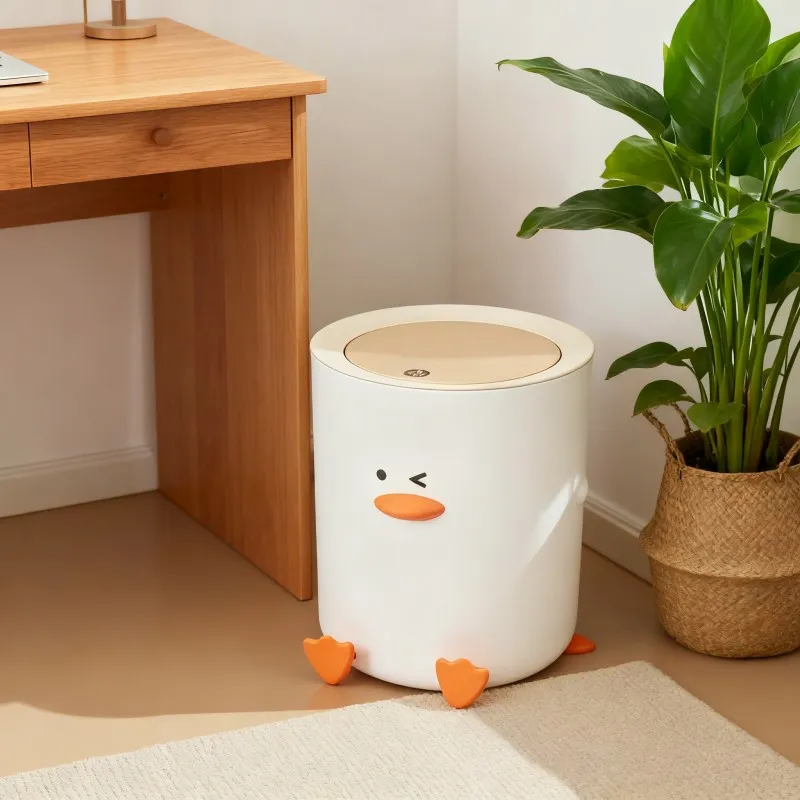 Duck-Style Countertop Waste Bin with Lid — thumbnail 3