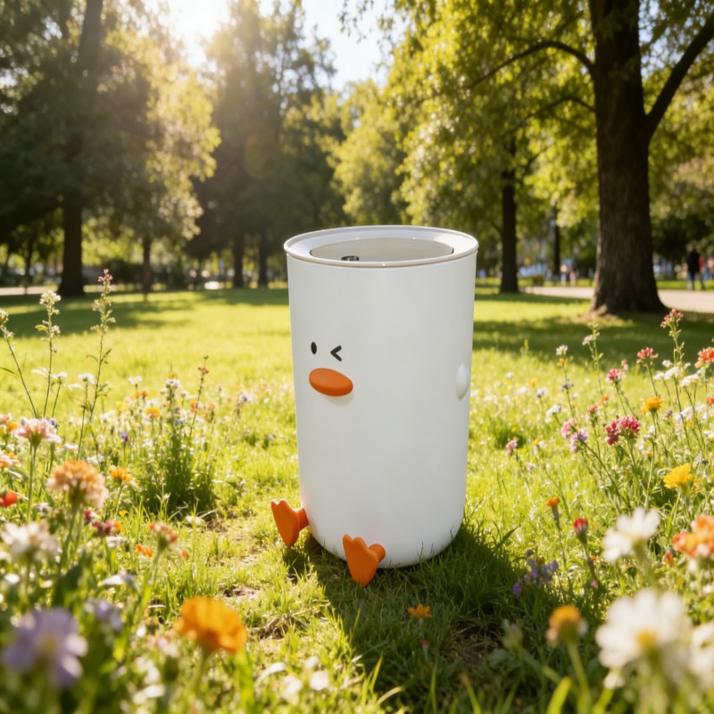 Duck-Style Countertop Waste Bin with Lid — thumbnail 7