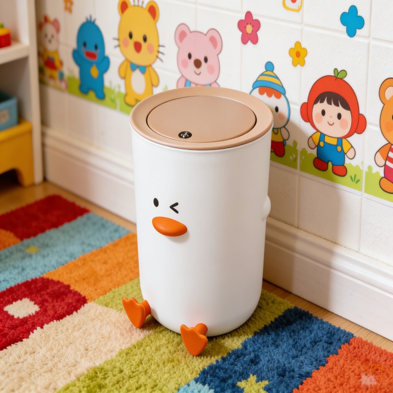 Duck-Style Countertop Waste Bin with Lid — thumbnail 6