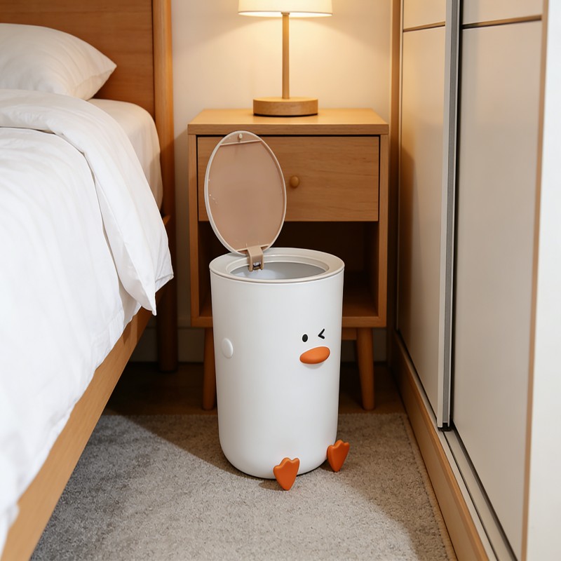 Duck-Style Countertop Waste Bin with Lid — thumbnail 8