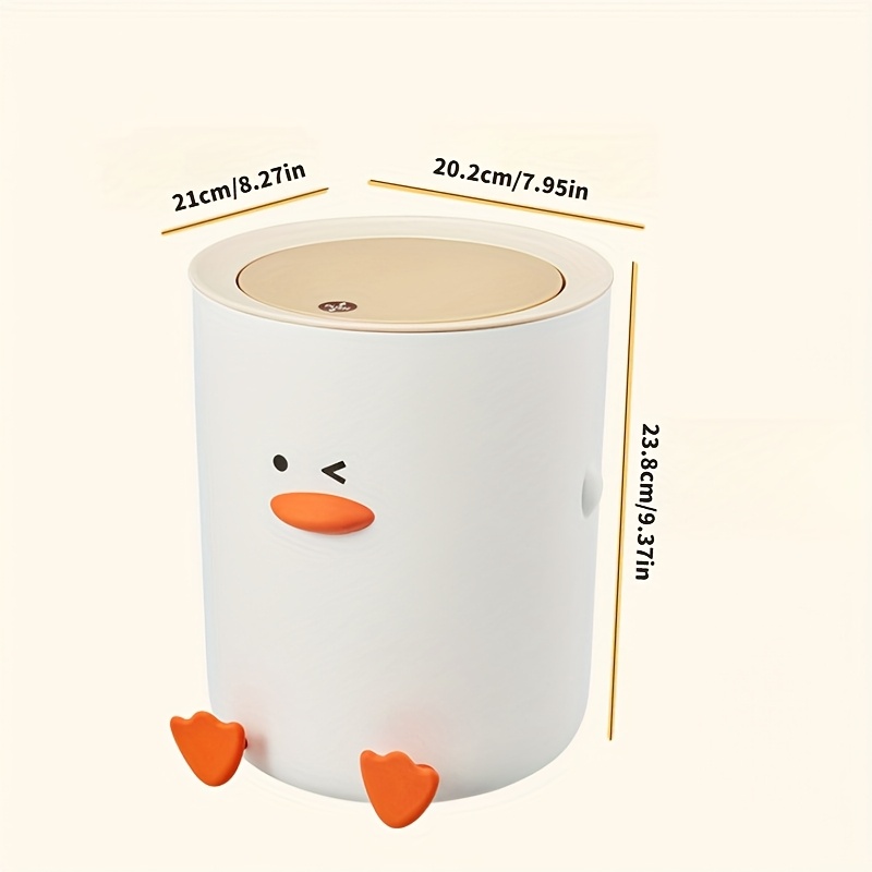 Duck-Style Countertop Waste Bin with Lid — thumbnail 9