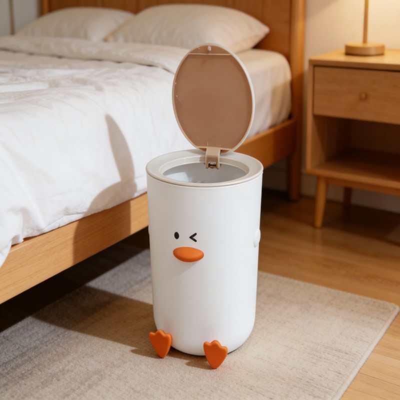 Duck-Style Countertop Waste Bin with Lid — thumbnail 5