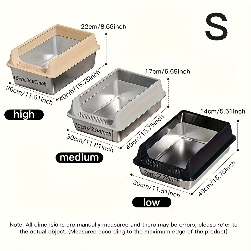 Open Cat Litter Tray with Raised Rim — thumbnail 16