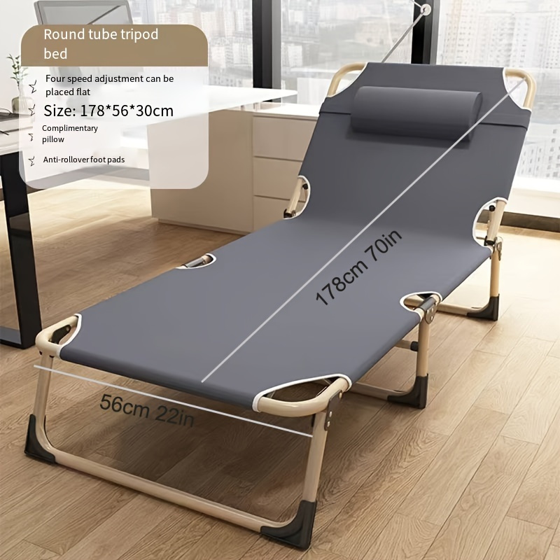 Folding Outdoor Lounge Chair with Adjustable Backrest — thumbnail 12