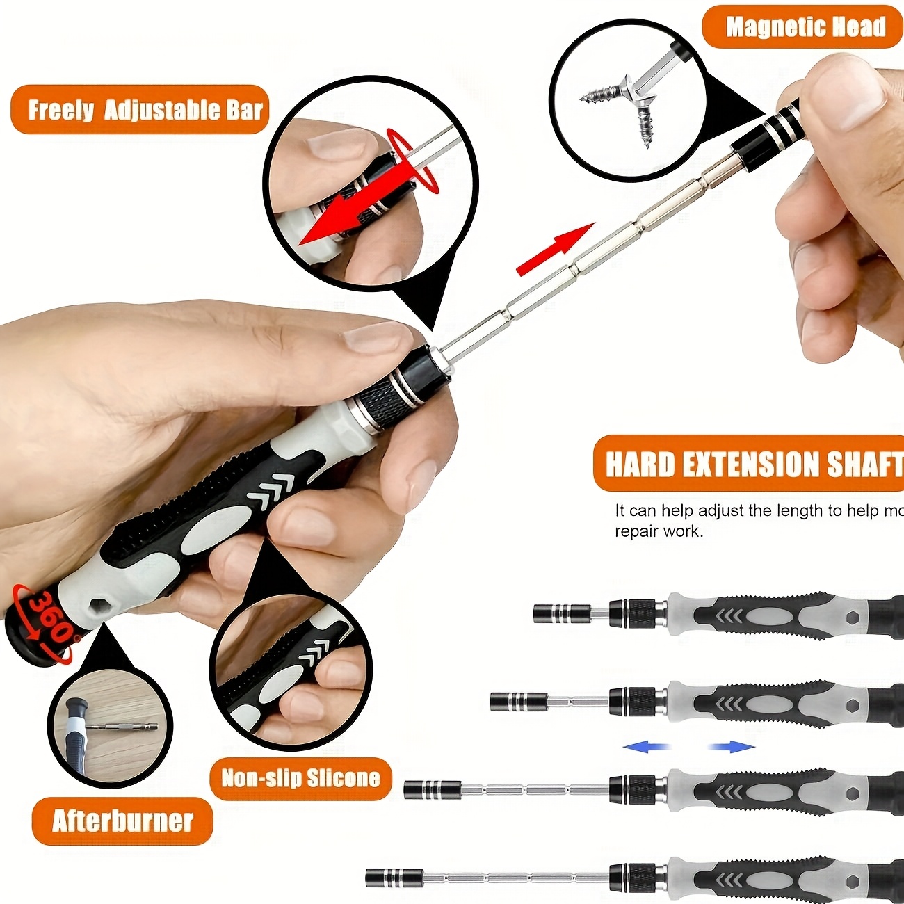 Precision Screwdriver and Electronics Repair Tool Kit — thumbnail 2