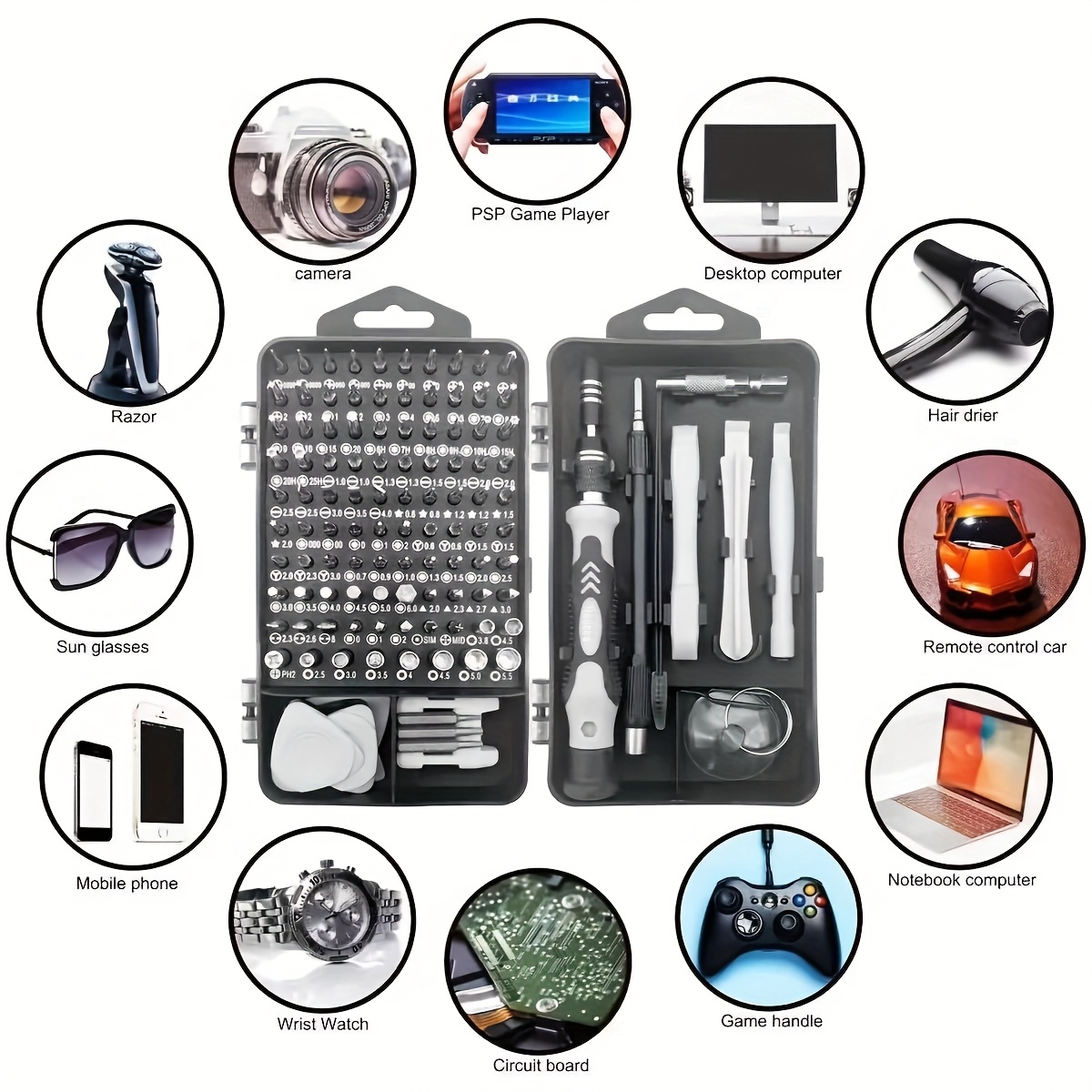 Precision Screwdriver and Electronics Repair Tool Kit