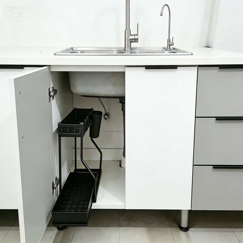 Under-Sink Sliding Storage Organizer — thumbnail 9