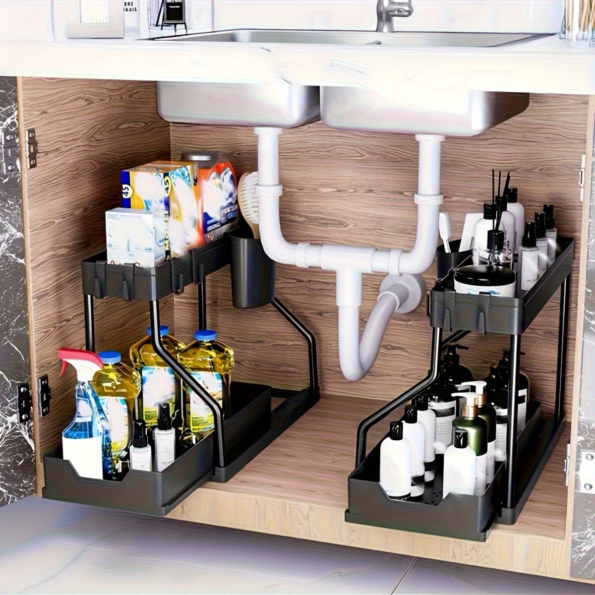 Under-Sink Sliding Storage Organizer — thumbnail 4