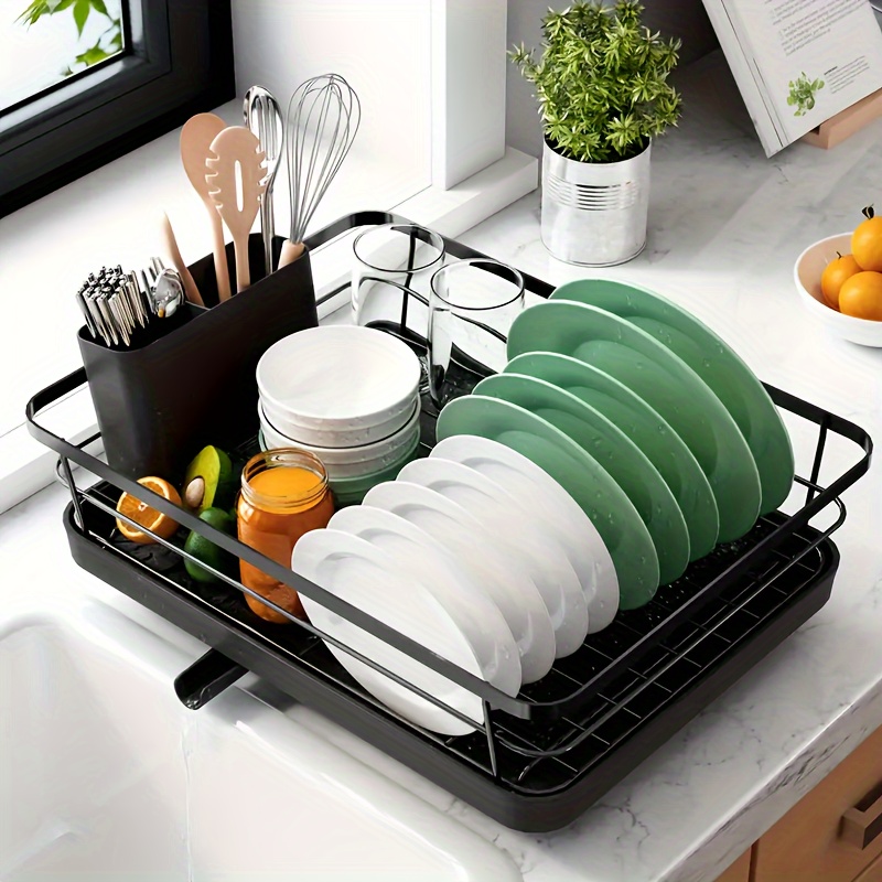 Compact Countertop Dish Drying Rack — thumbnail 2