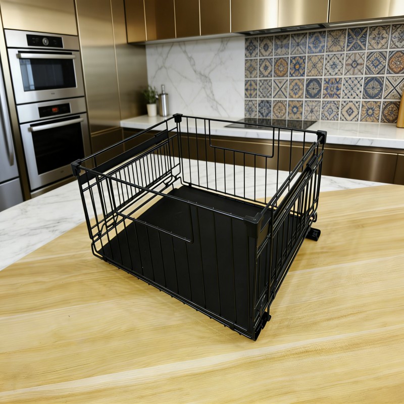 Pull-Out Cabinet Storage Basket Organizer — thumbnail 10