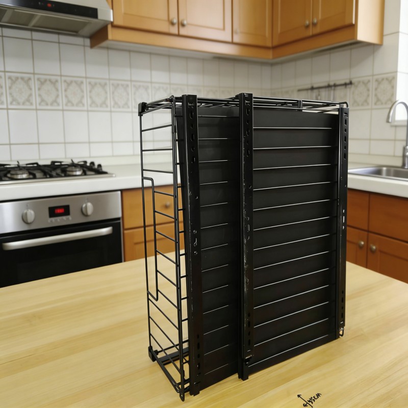 Pull-Out Cabinet Storage Basket Organizer — thumbnail 9