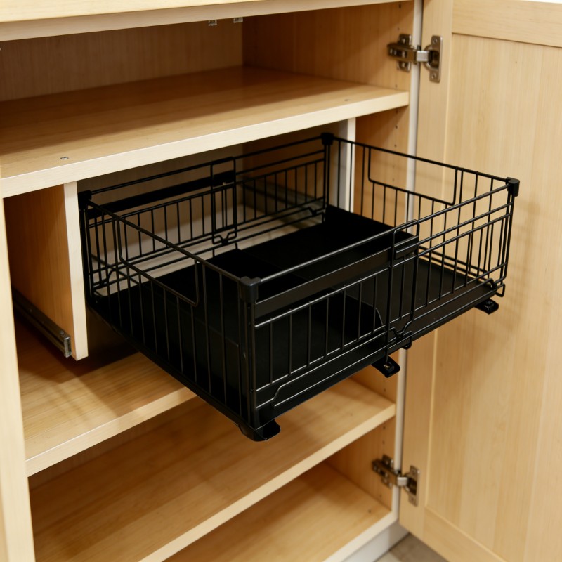 Pull-Out Cabinet Storage Basket Organizer — thumbnail 6