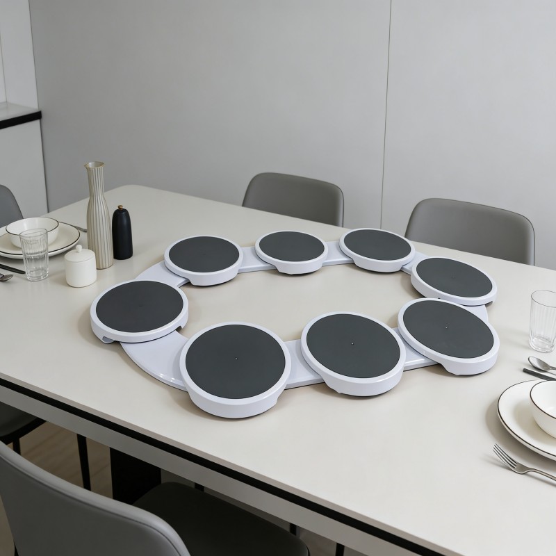 Rotating Round Serving Tray with Removable Bowls — thumbnail 8