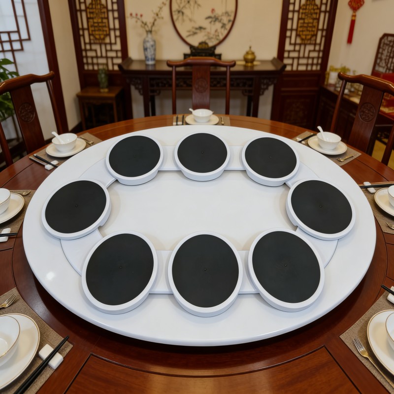 Rotating Round Serving Tray with Removable Bowls — thumbnail 7
