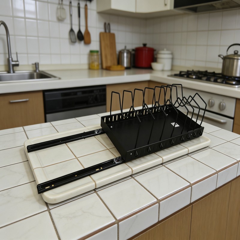 Countertop Pot Lid and Cutting Board Organizer — thumbnail 3