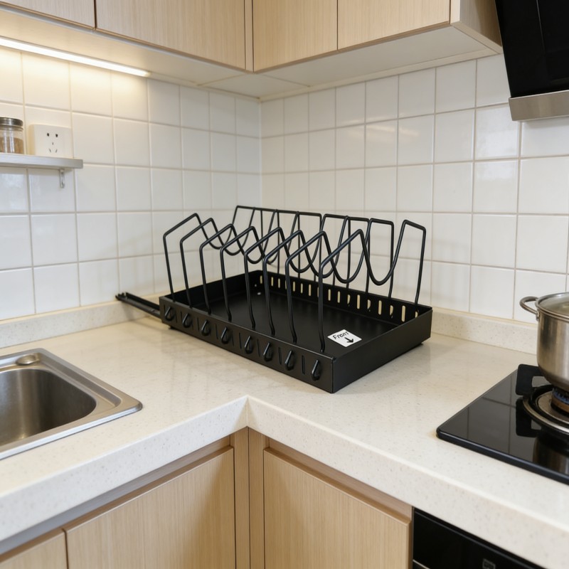 Countertop Pot Lid and Cutting Board Organizer — thumbnail 10