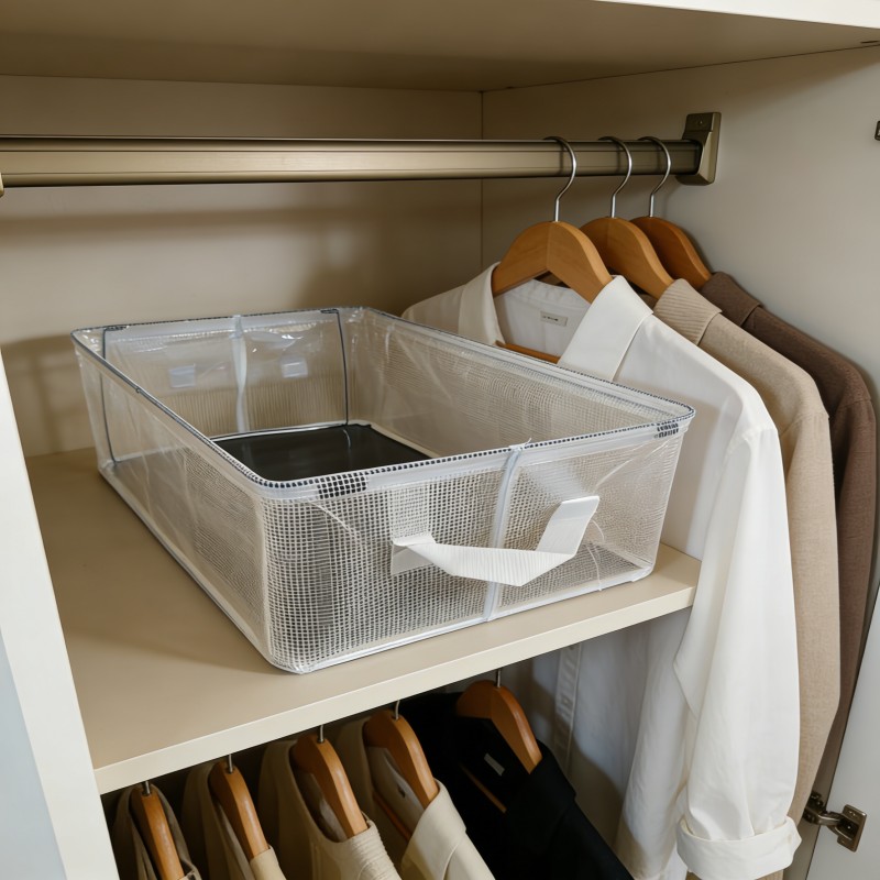 Clear Closet Storage Bin with Lid — thumbnail 5